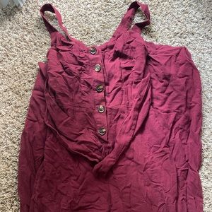 Women’s red jumpsuit